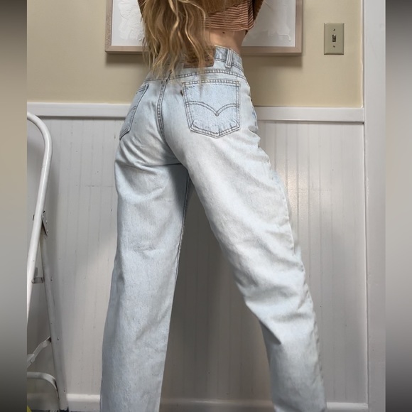 Vintage Orange Tab Levis 560 Loose Fit Tapered Leg Light - Picture 10 of 16